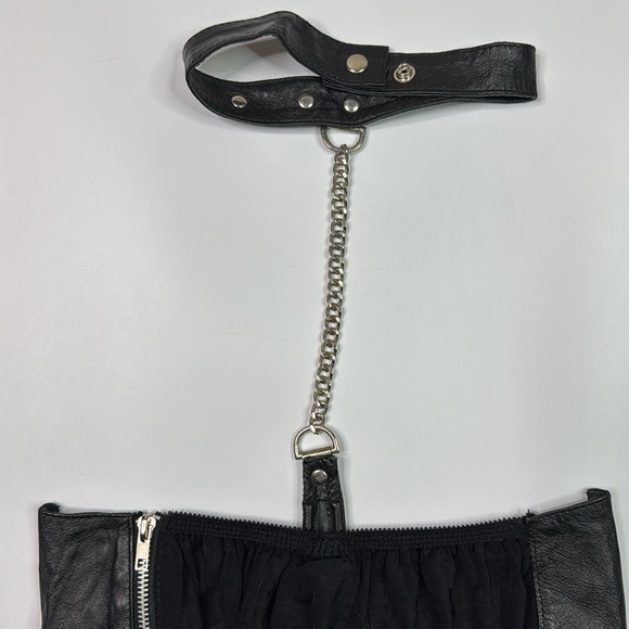 Elegant Moments Leather Lingerie Open Cup Top Size 3X - Picture 5 of 10